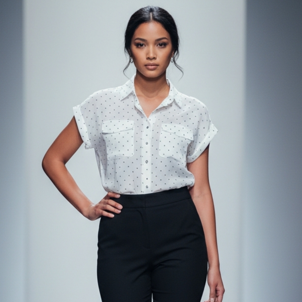 Michael Kors Sheer Button Down